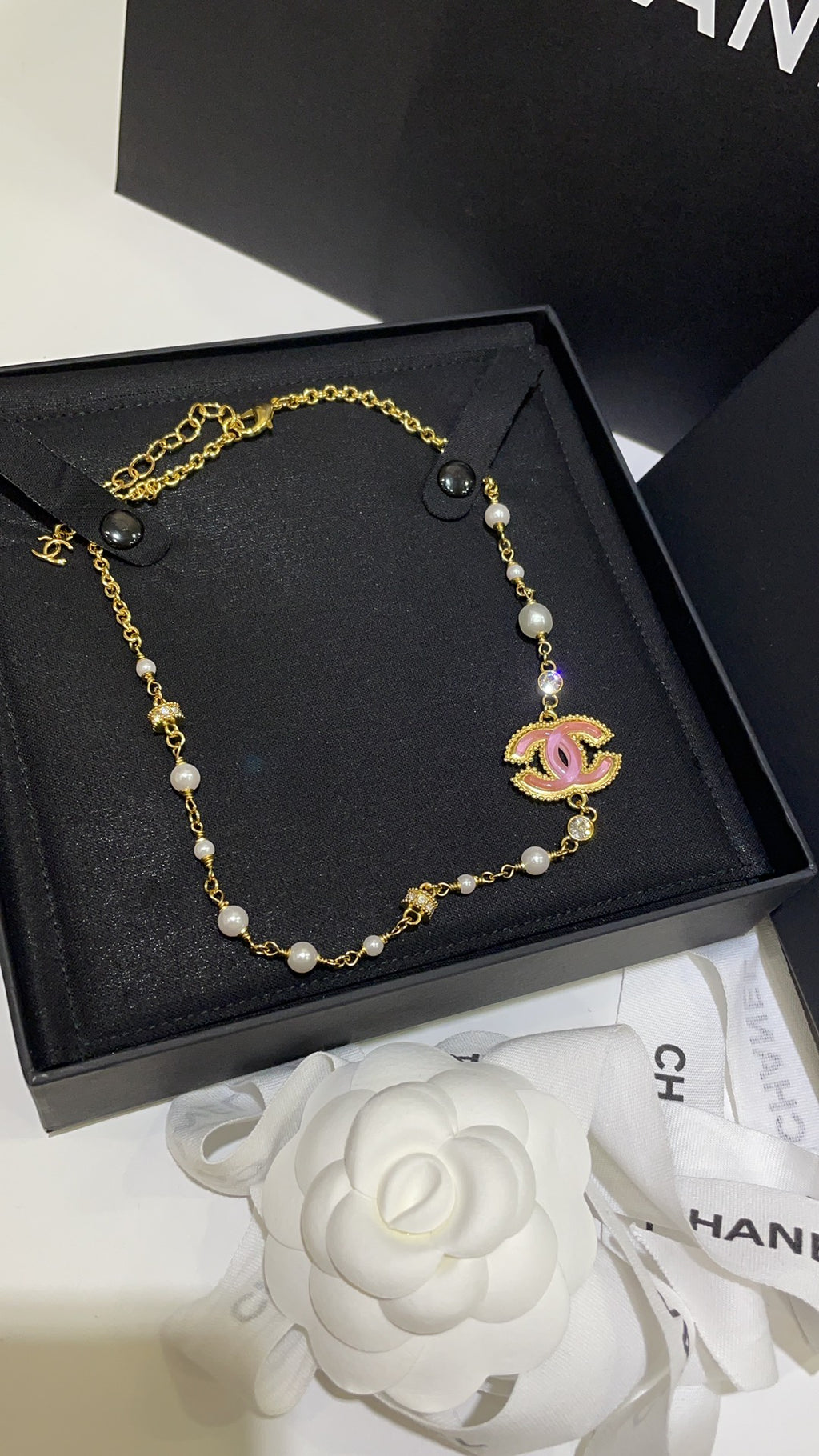 Pearl Double-C Vintage Necklace