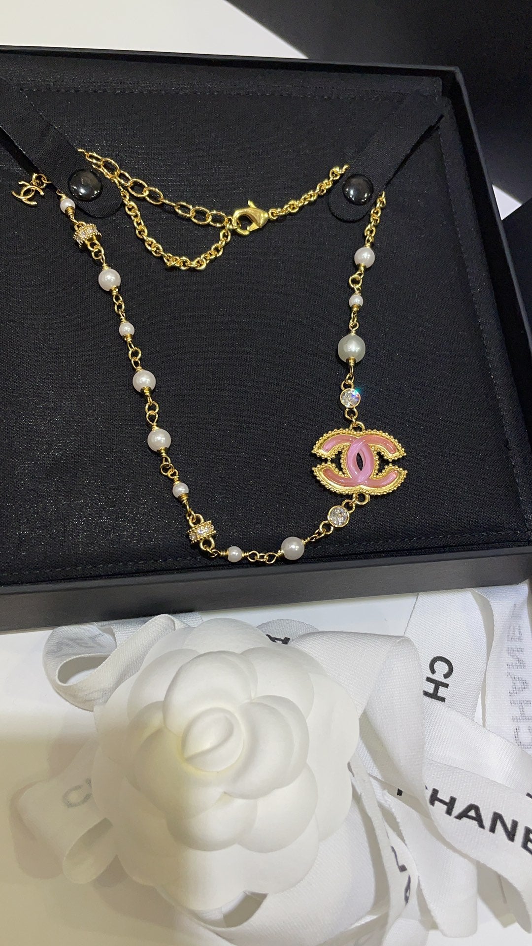 Pearl Double-C Vintage Necklace