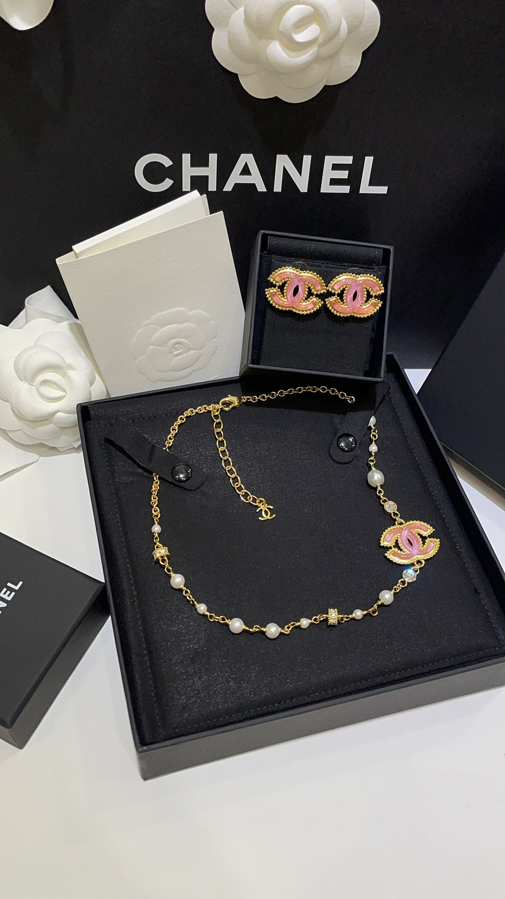 Pearl Double-C Vintage Necklace