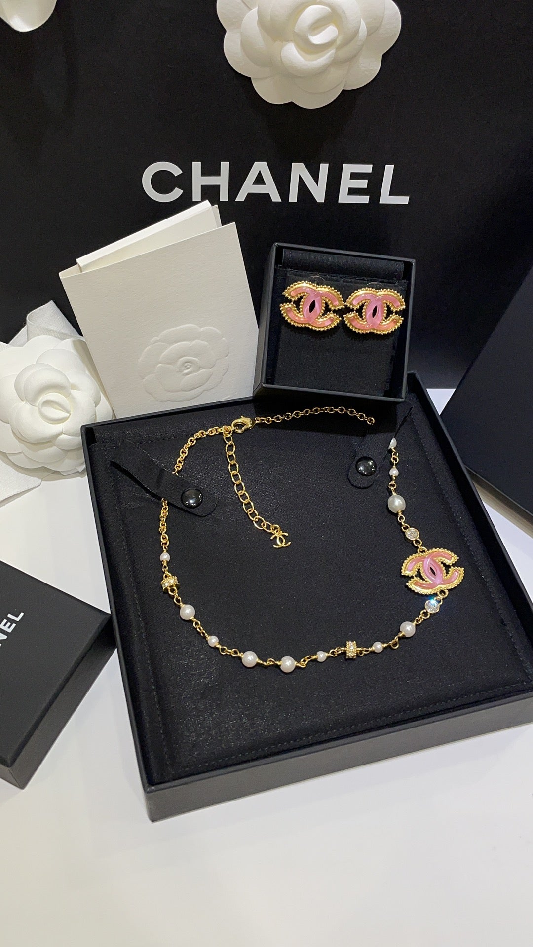Pearl Double-C Vintage Necklace