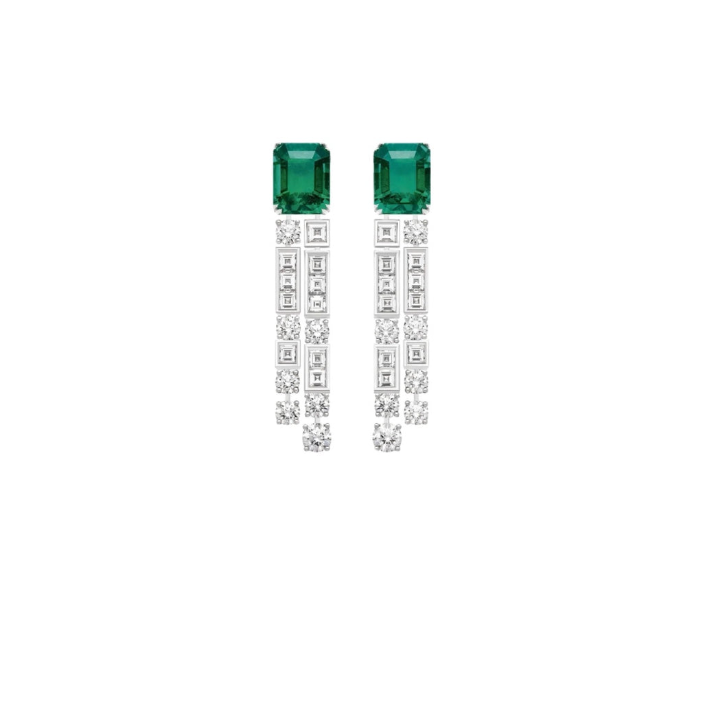 A3661 Crystal Tassel Earrings