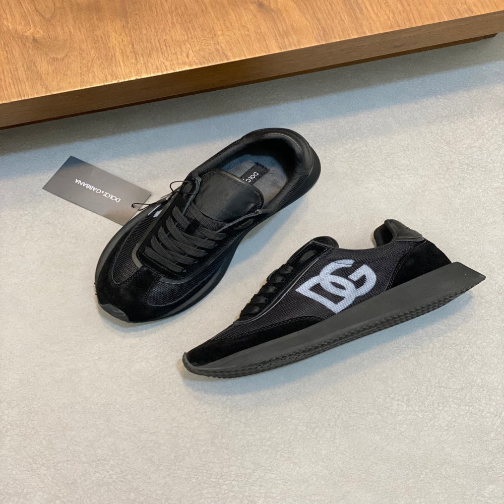 💰210••新品••Dolce&Gabbana••DG✔️高端男士运动•休闲鞋。顶级专柜原单货。 原版进口牛皮 多种材质拼接设计➕进口牛皮内里 牛皮垫脚➕原版TPR弹力大底。 Size：39-44（38、45定制） #379915 - image 5