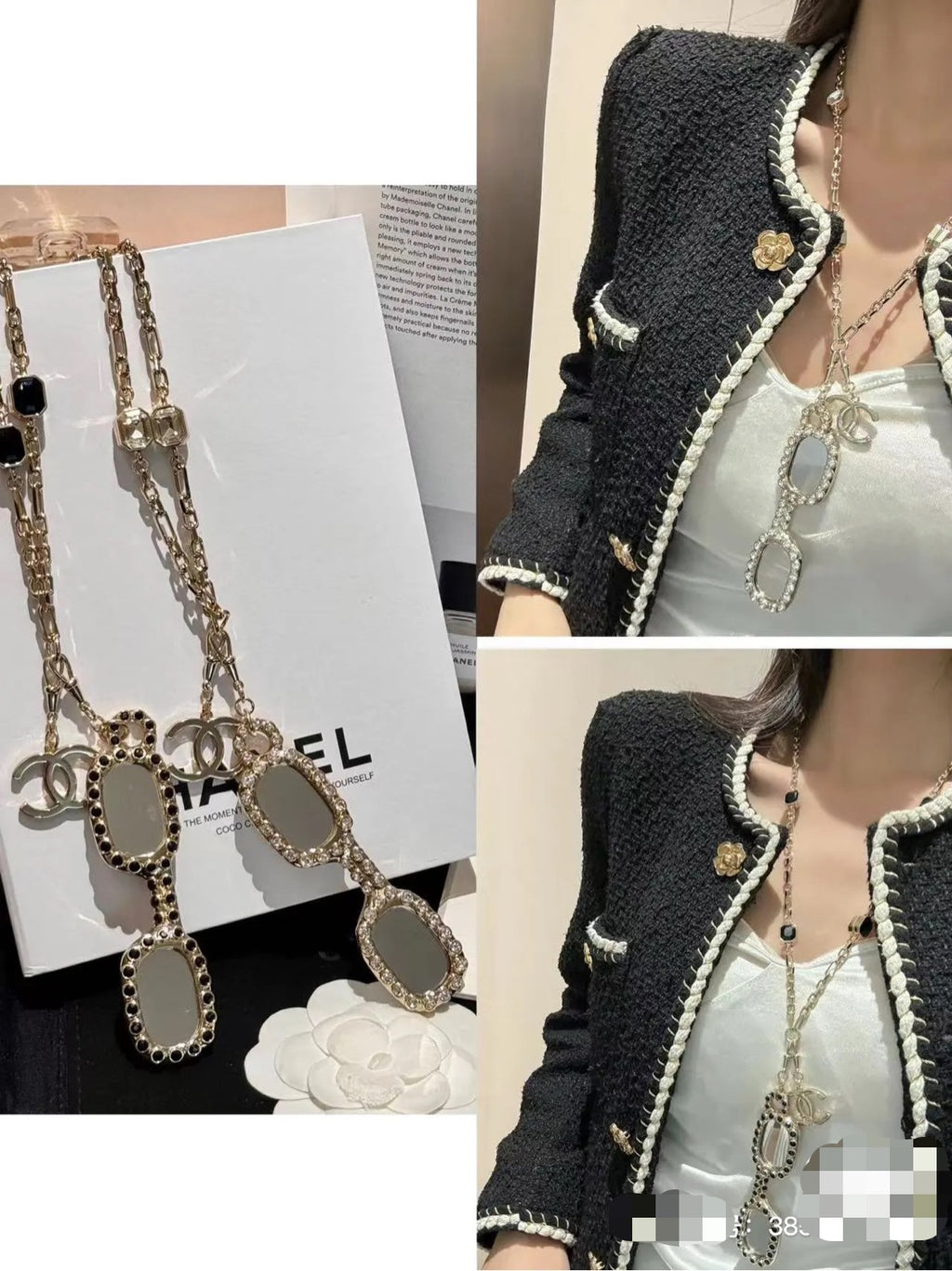 CHANEL Crystal Necklace