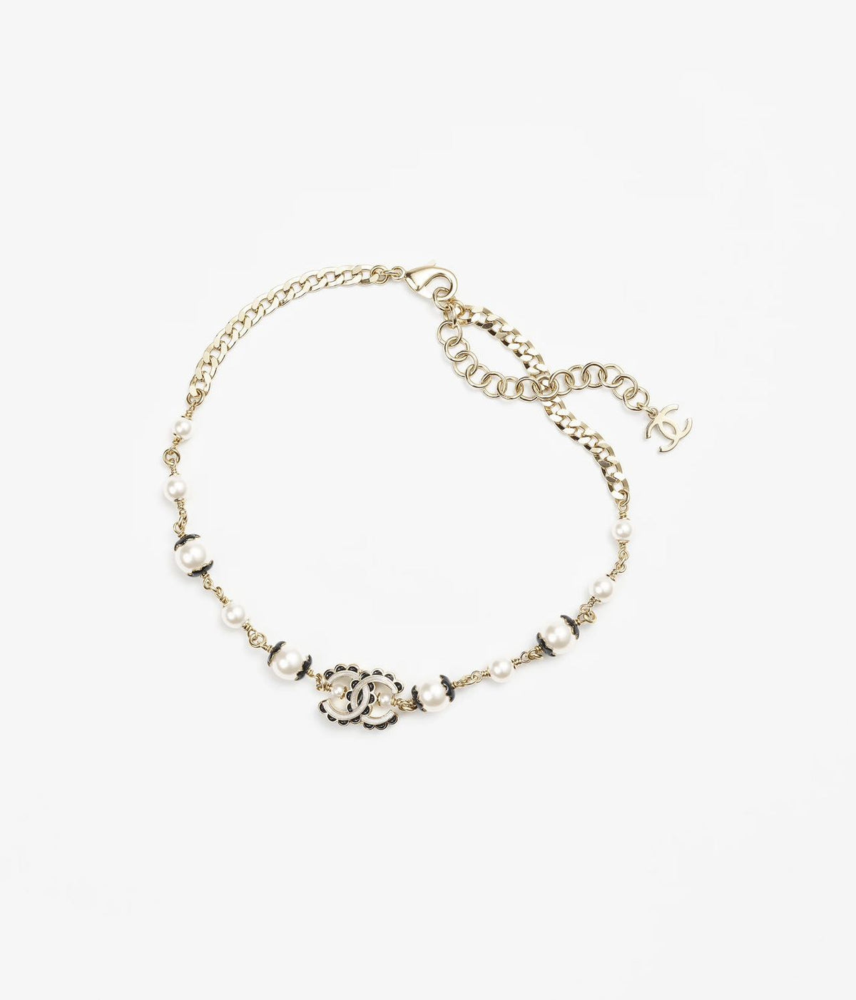 CHANEL Enamel Double-C Necklace