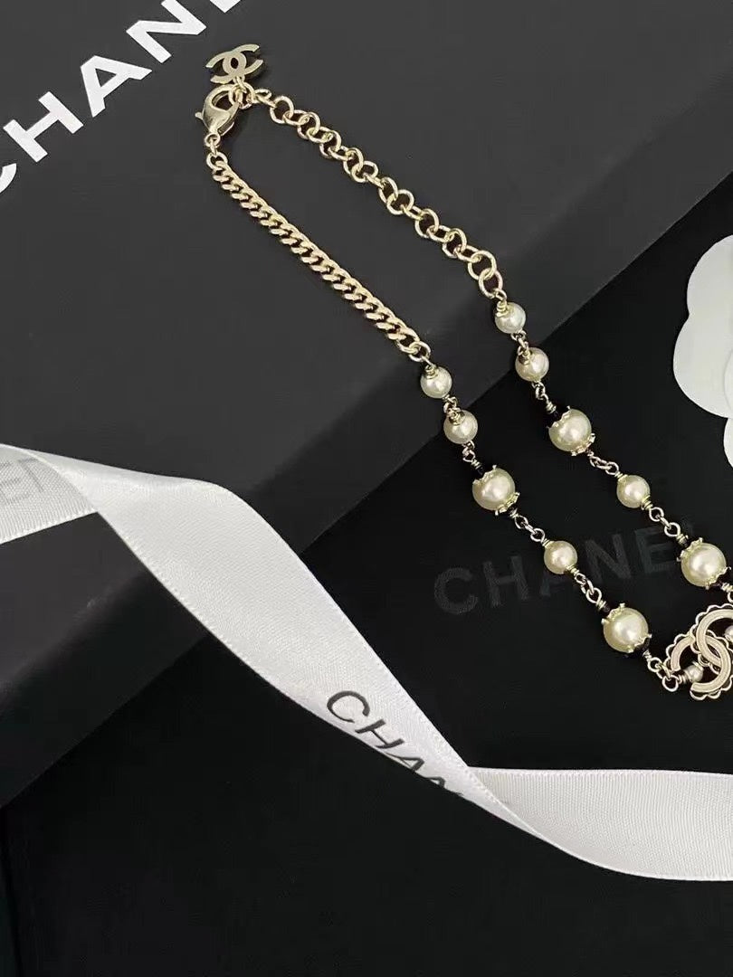 CHANEL Enamel Double-C Necklace
