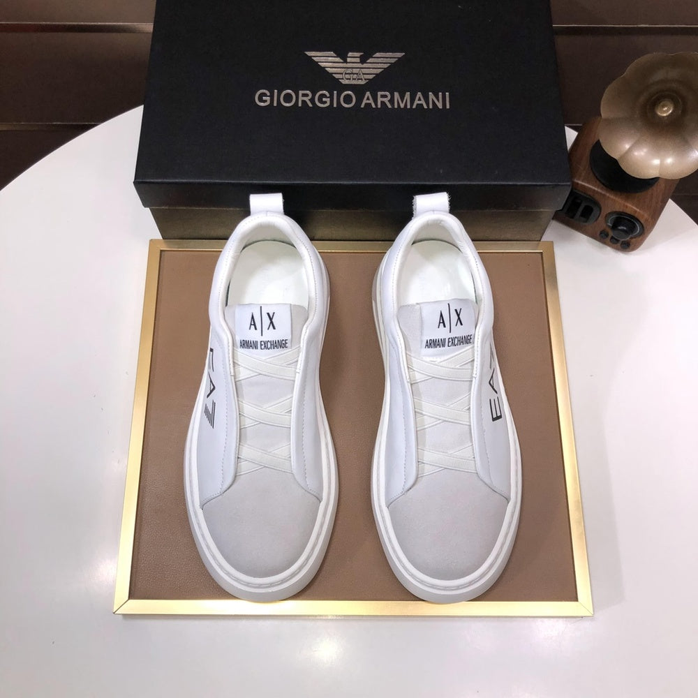ARMANI Unisex Casual Shoes - 413520 - Brown/White