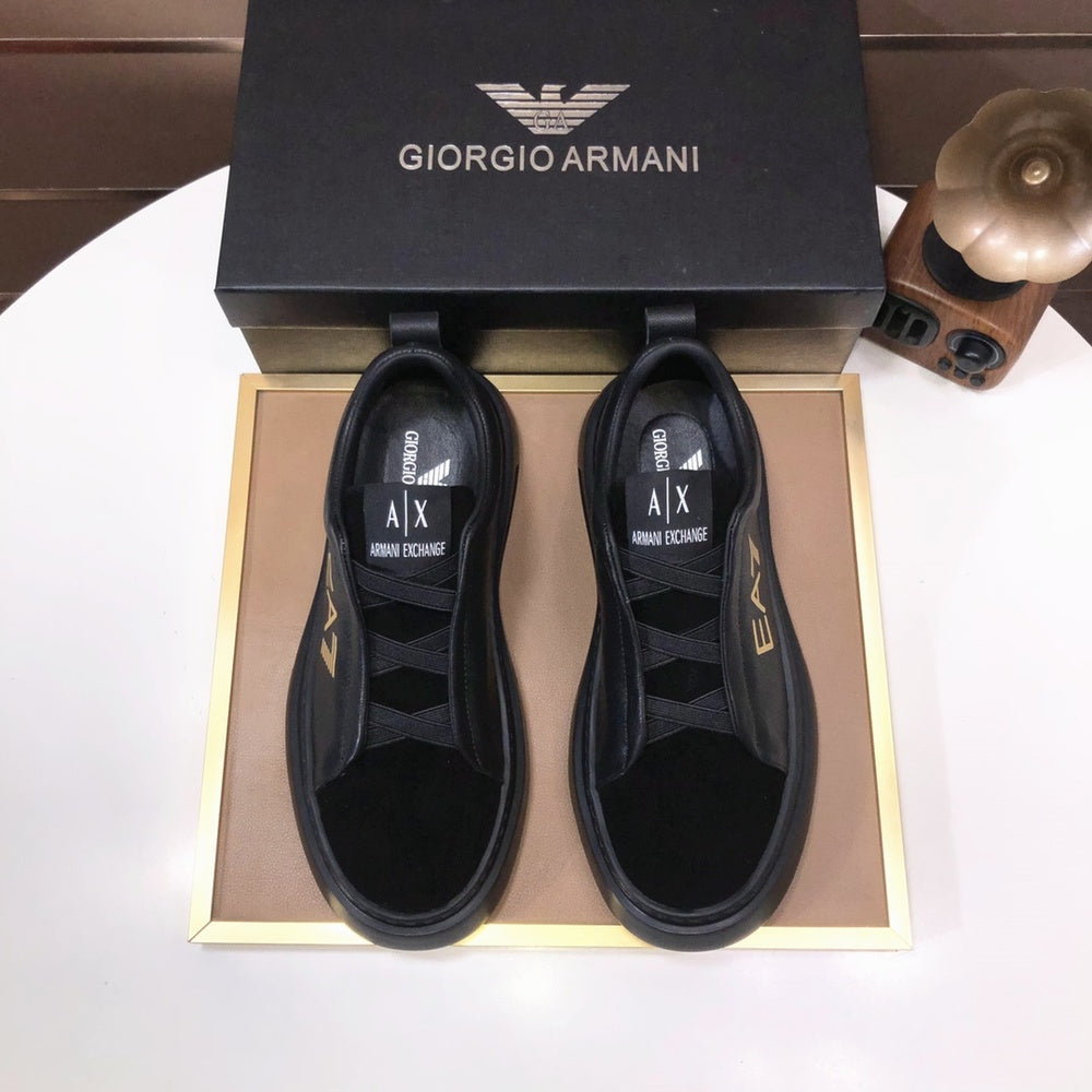 ARMANI Unisex Casual Shoes - 413526 - Black
