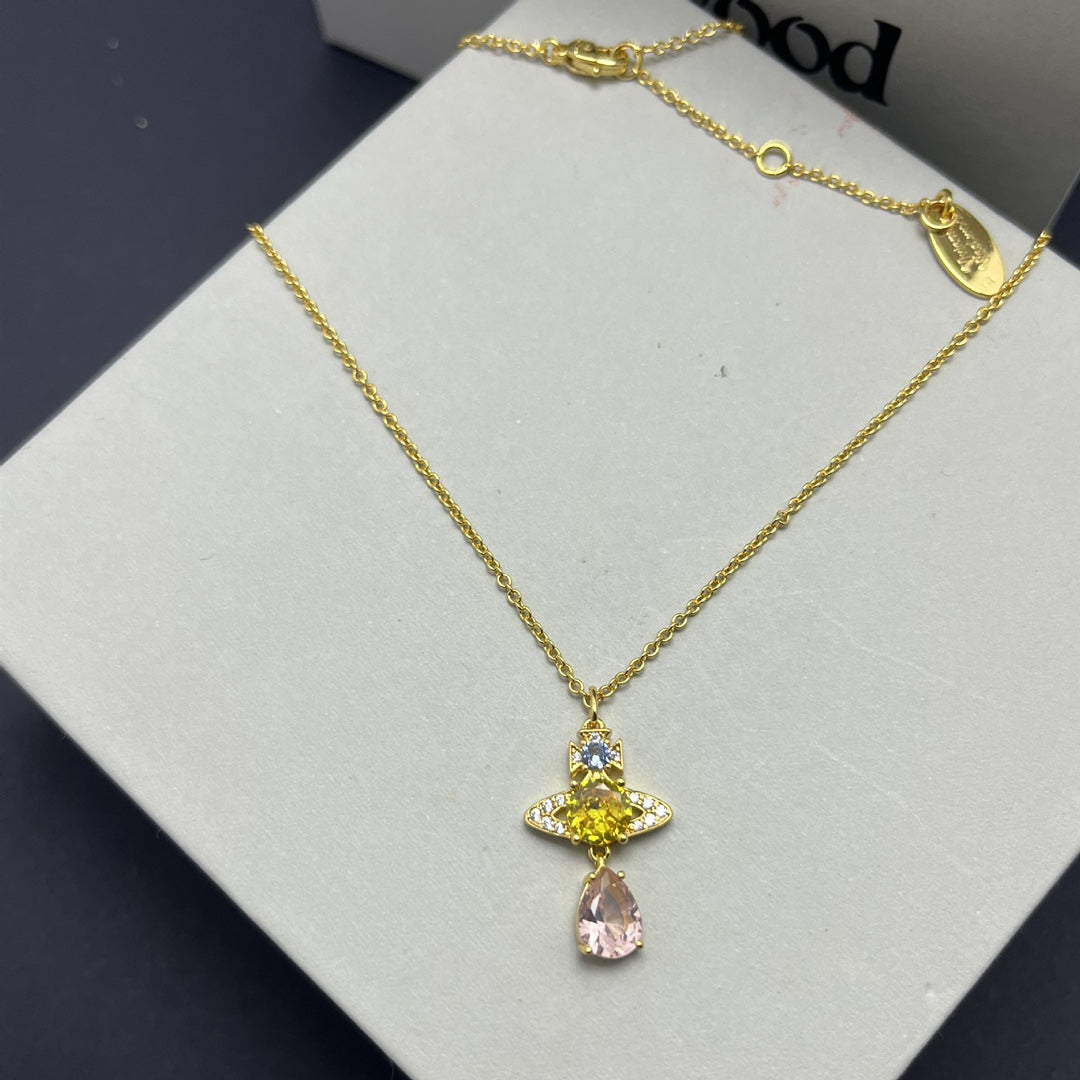 Vivienne Westwood Sparkling Clavicle Necklace