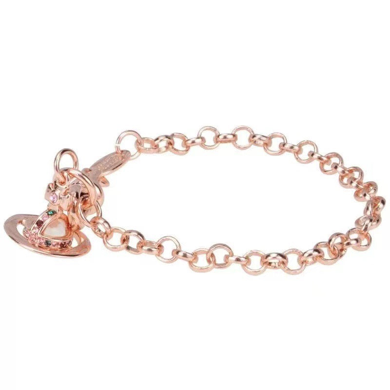 Vivienne Westwood Rhinestone Planet Bracelet