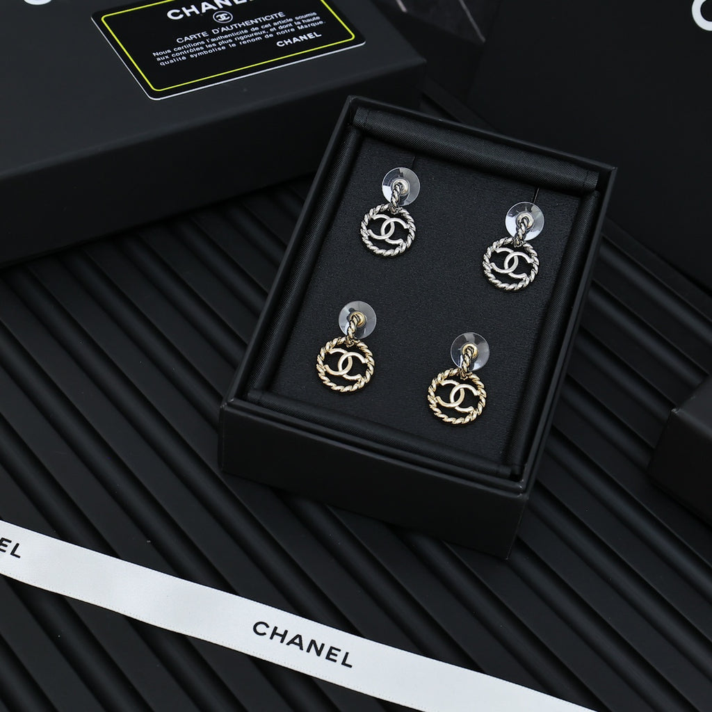 CHANEL Double-C Earrings