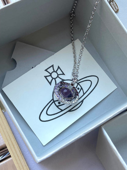 Vivienne Westwood Crystal Planet Necklace