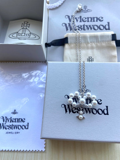 Vivienne Westwood Minimalist Pearl Necklace