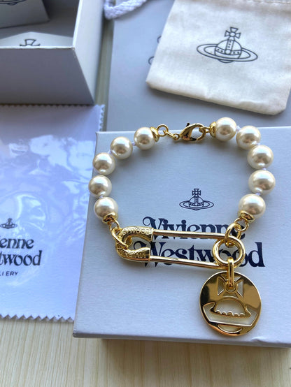 Vivienne Westwood Pearl & Pin Bracelet