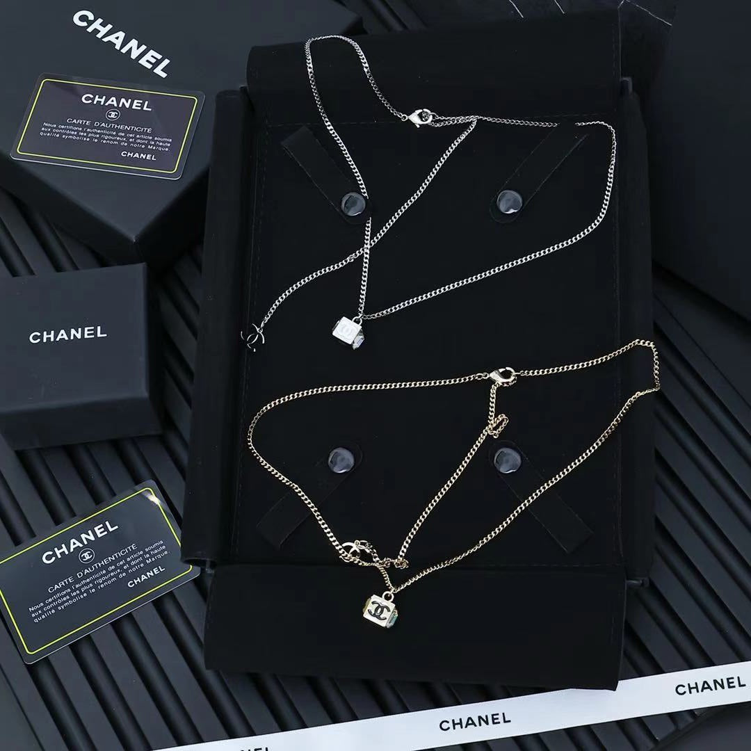 CHANEL Silver-Tone Necklace