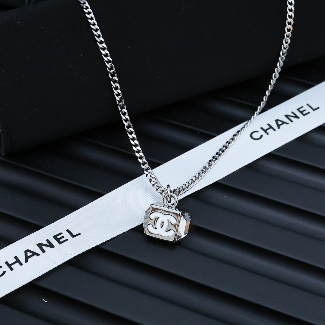 CHANEL Silver-Tone Necklace