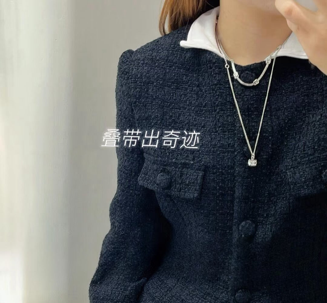 CHANEL Silver-Tone Necklace
