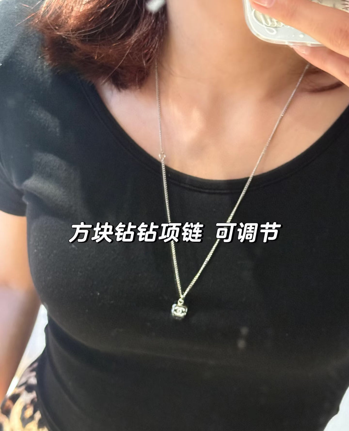 CHANEL Silver-Tone Necklace