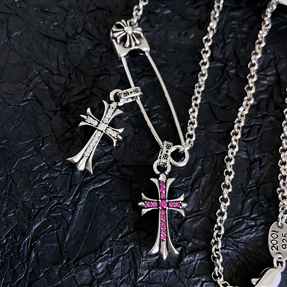 Lock Cross Choker Necklace