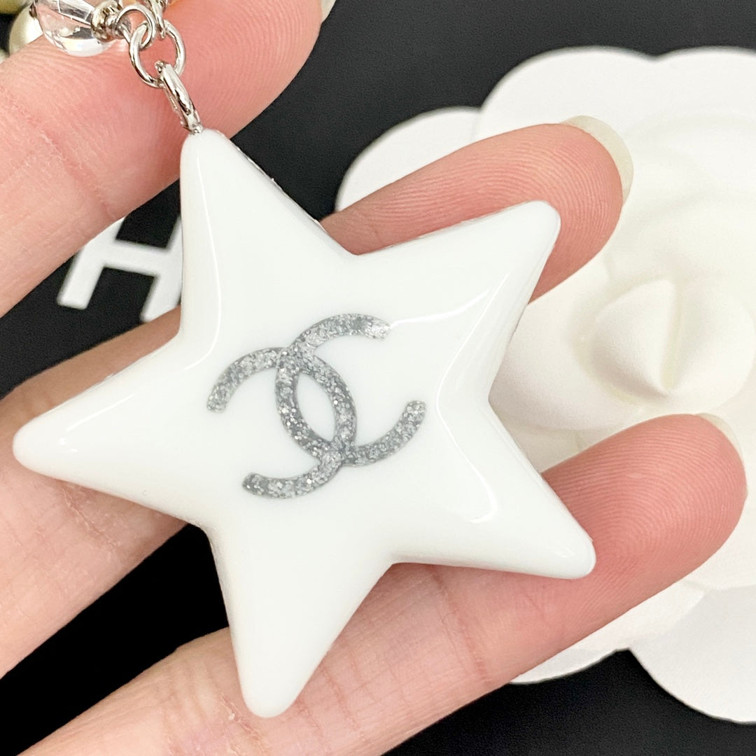 CHANEL Pearl Crystal Necklace