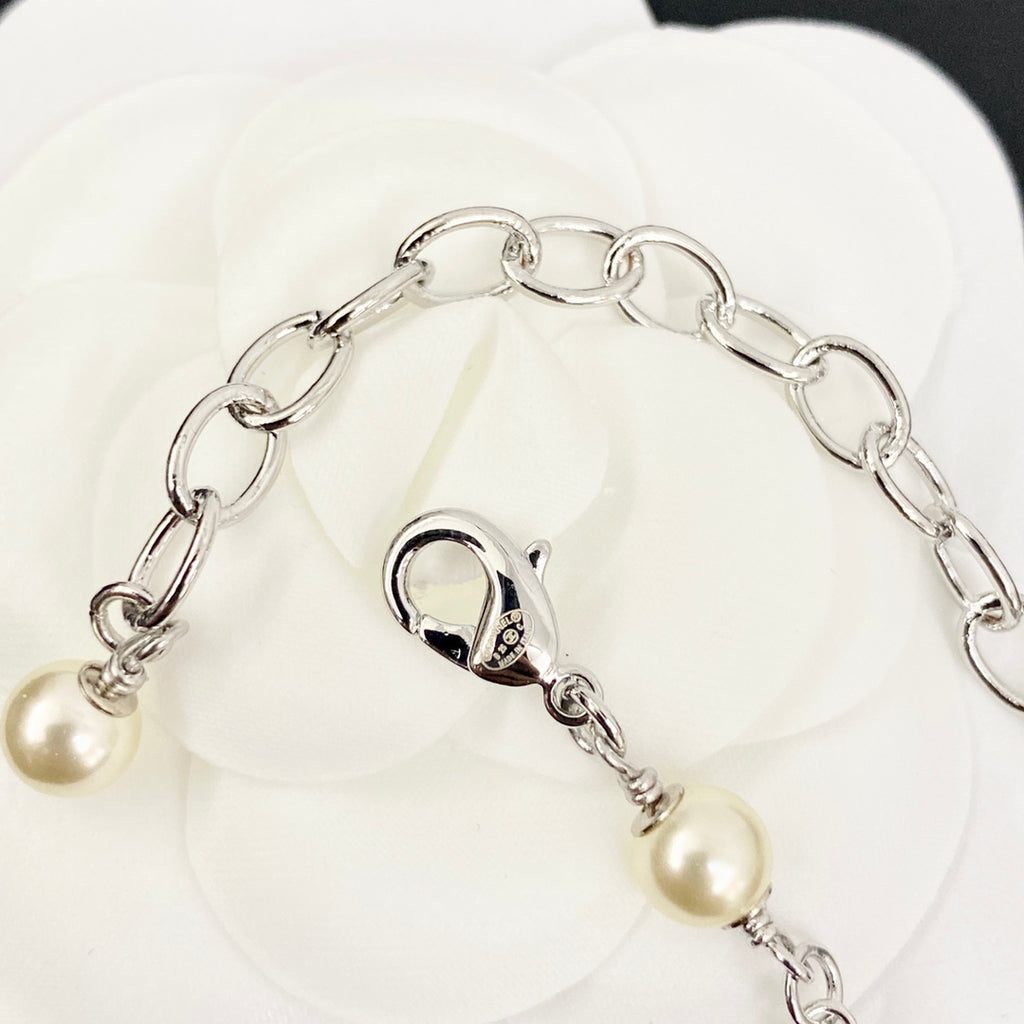 CHANEL Pearl Crystal Necklace