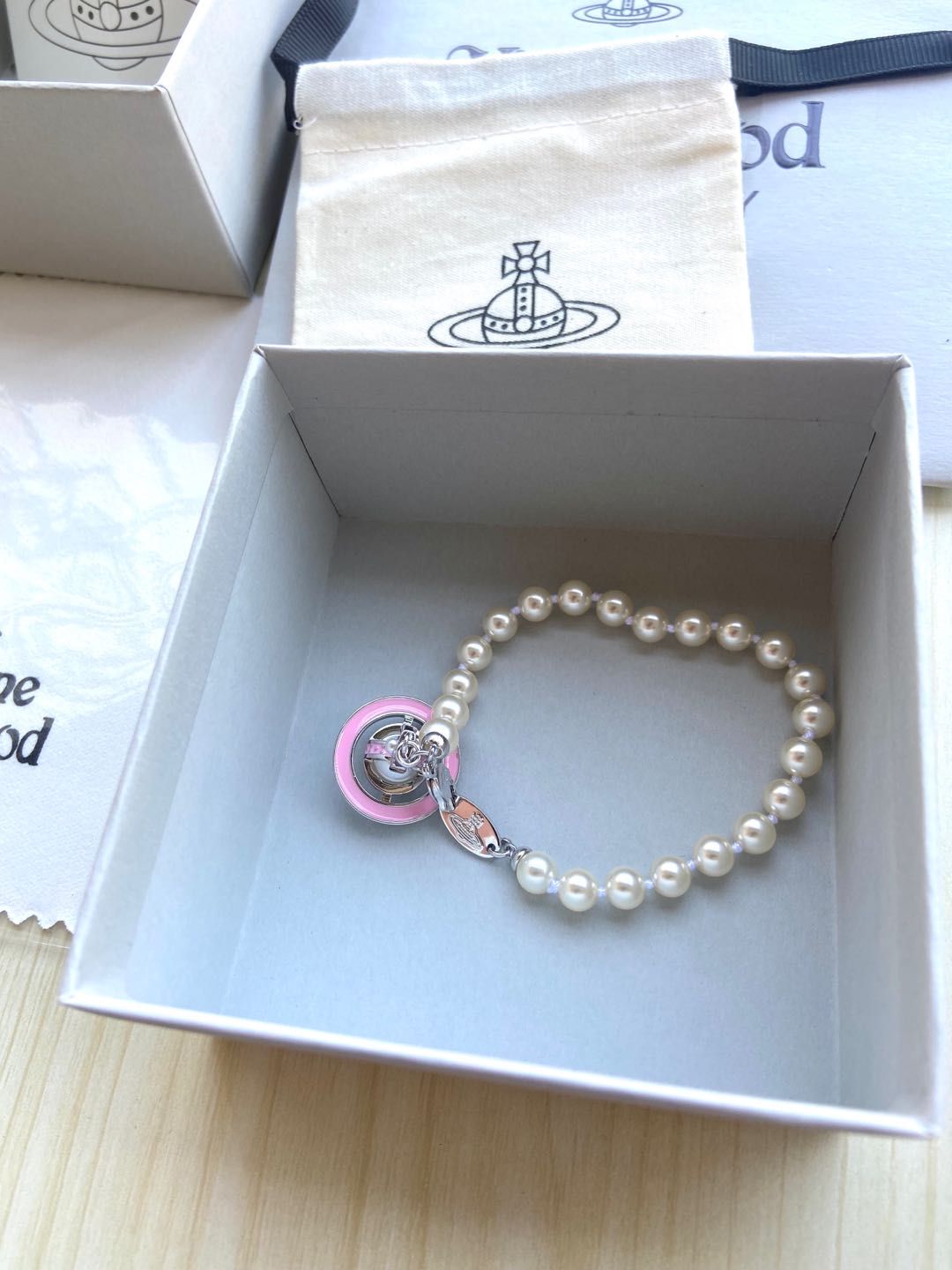 Vivienne Westwood Pearl Planet Bracelet