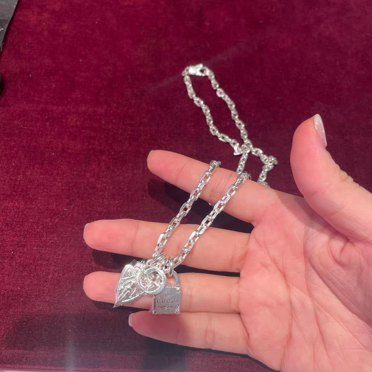 GUCCI 925 Sterling Silver Necklace