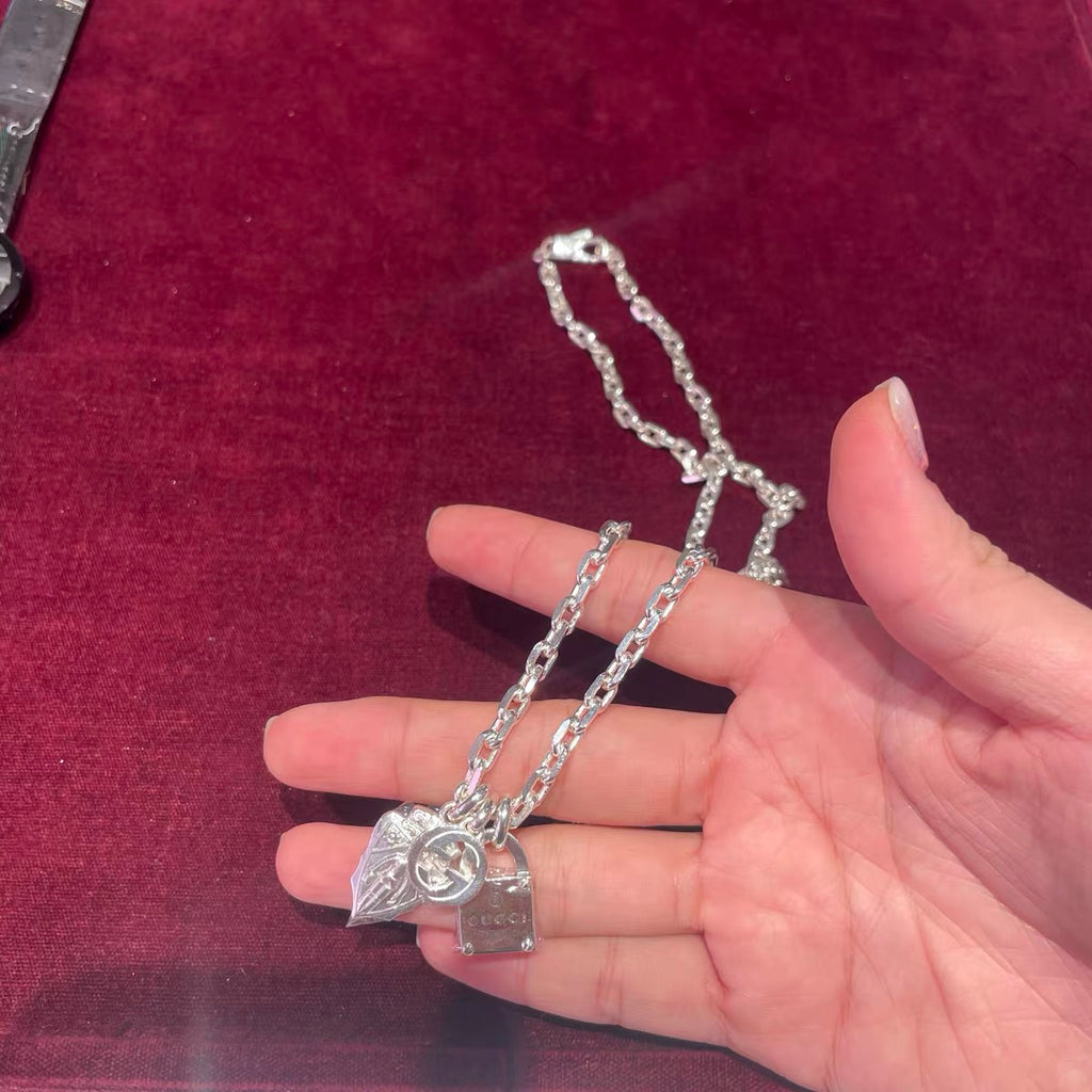 GUCCI 925 Sterling Silver Necklace