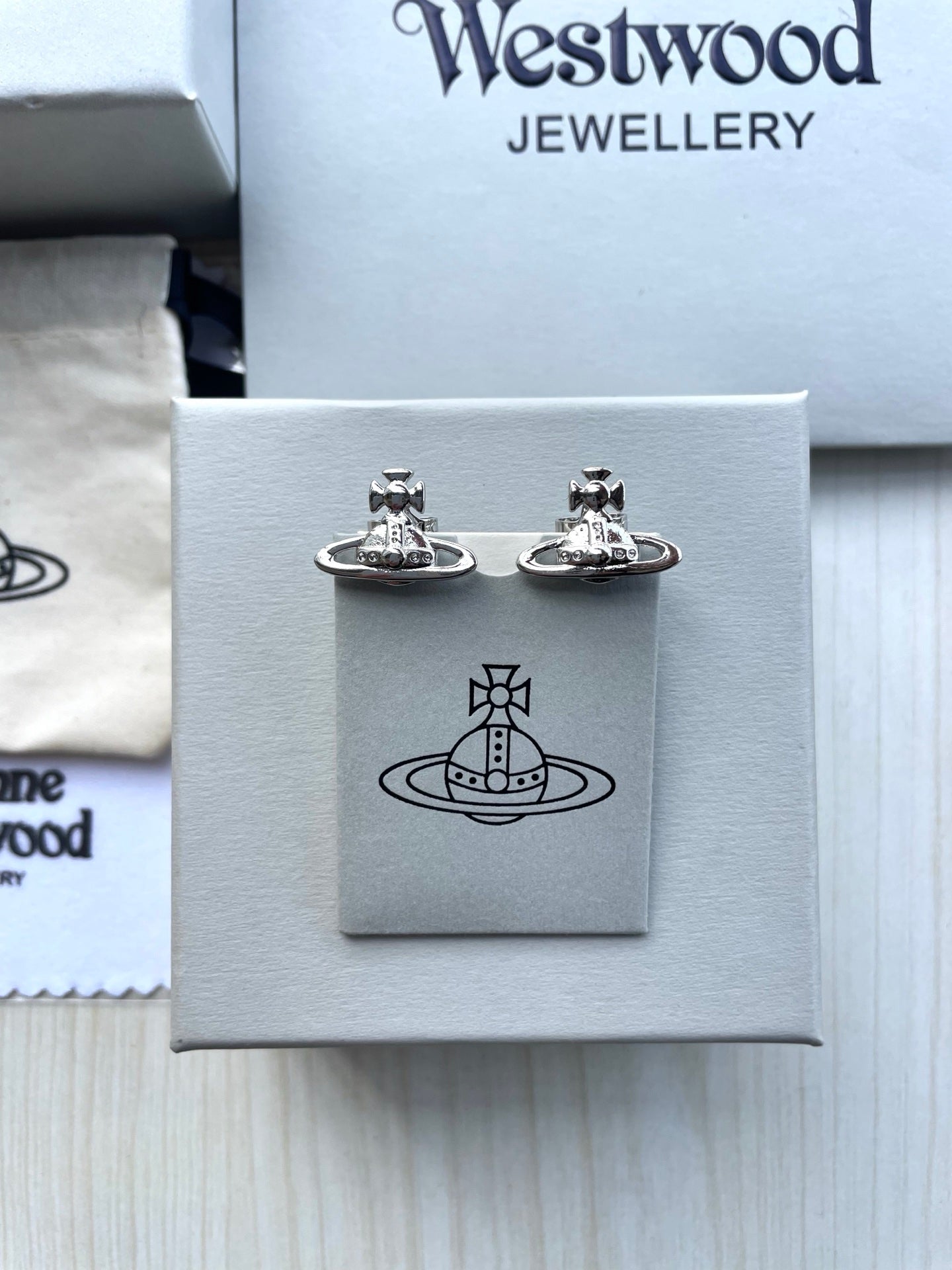 Vivienne Westwood Saturn Stud Earrings