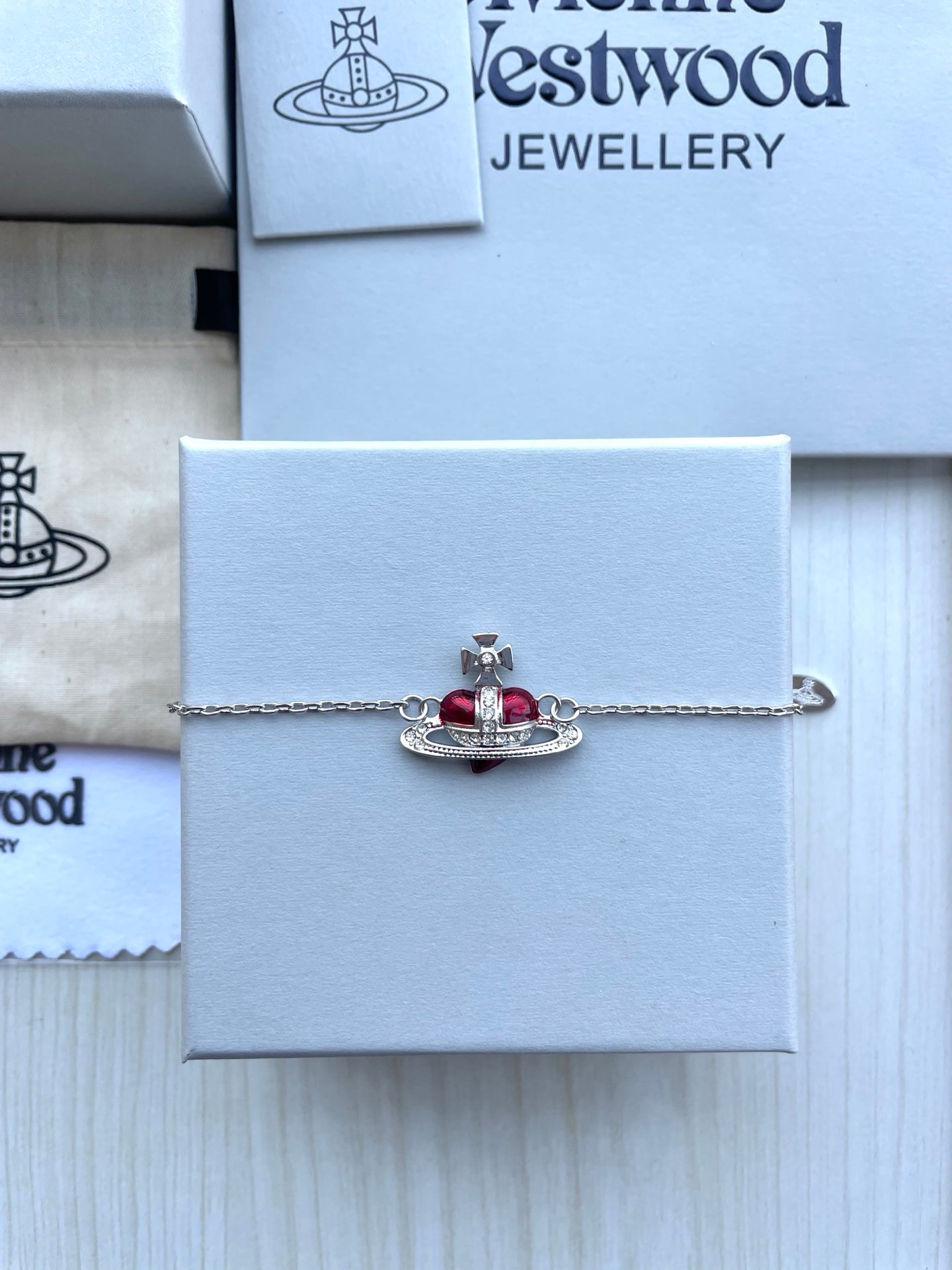Vivienne Westwood Shell & Rhinestone Bracelet