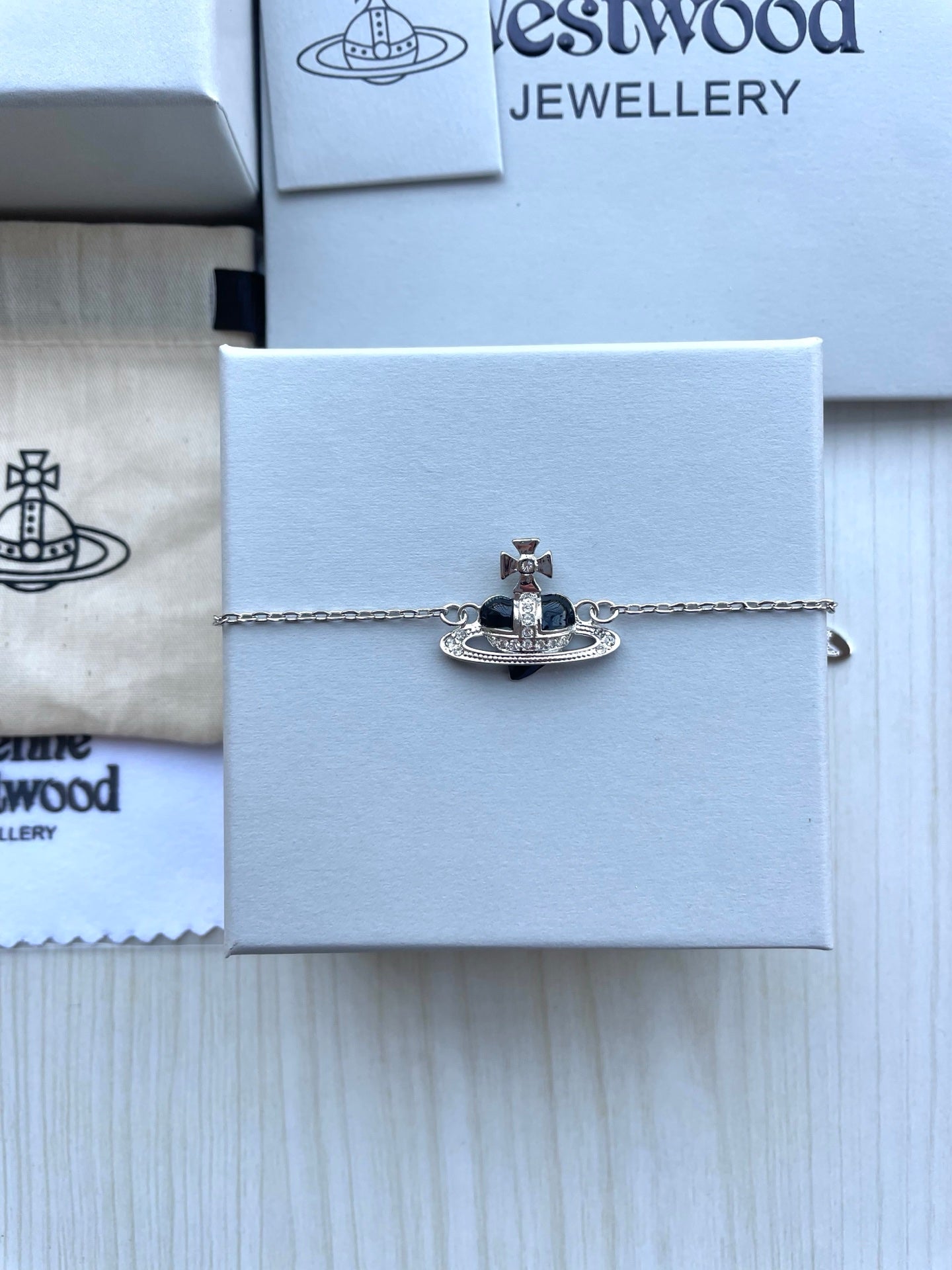 Vivienne Westwood Shell & Rhinestone Bracelet