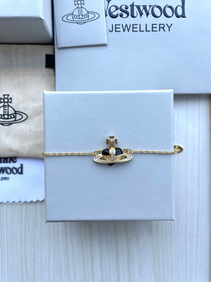 Vivienne Westwood Shell & Rhinestone Bracelet