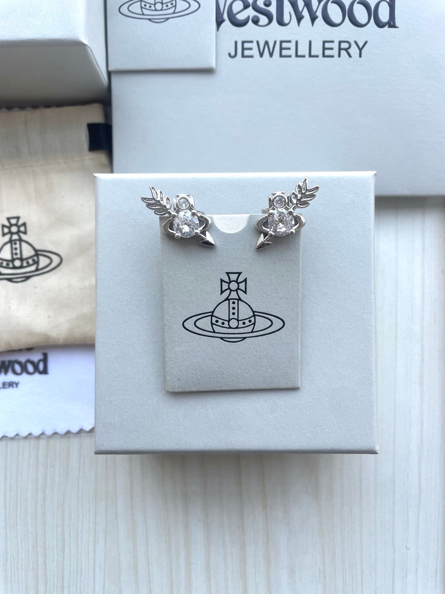 Vivienne Westwood Arrow Through the Heart" Stud Earrings