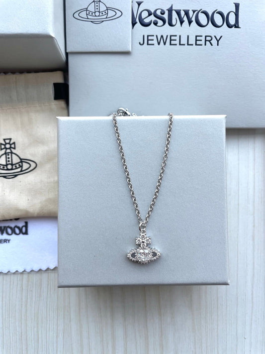 Vivienne Westwood Full-Crystal Collar Necklace
