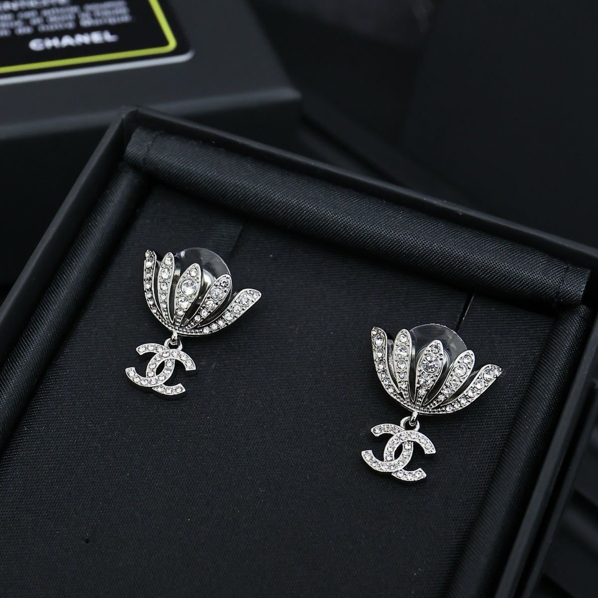 CHANEL Crystal Earrings