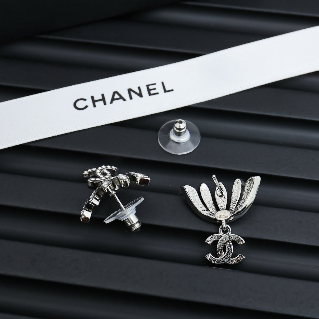 CHANEL Crystal Earrings