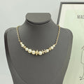 CHANEL Pearl Crystal Double-C Necklace