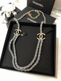 Double-C Long Necklace