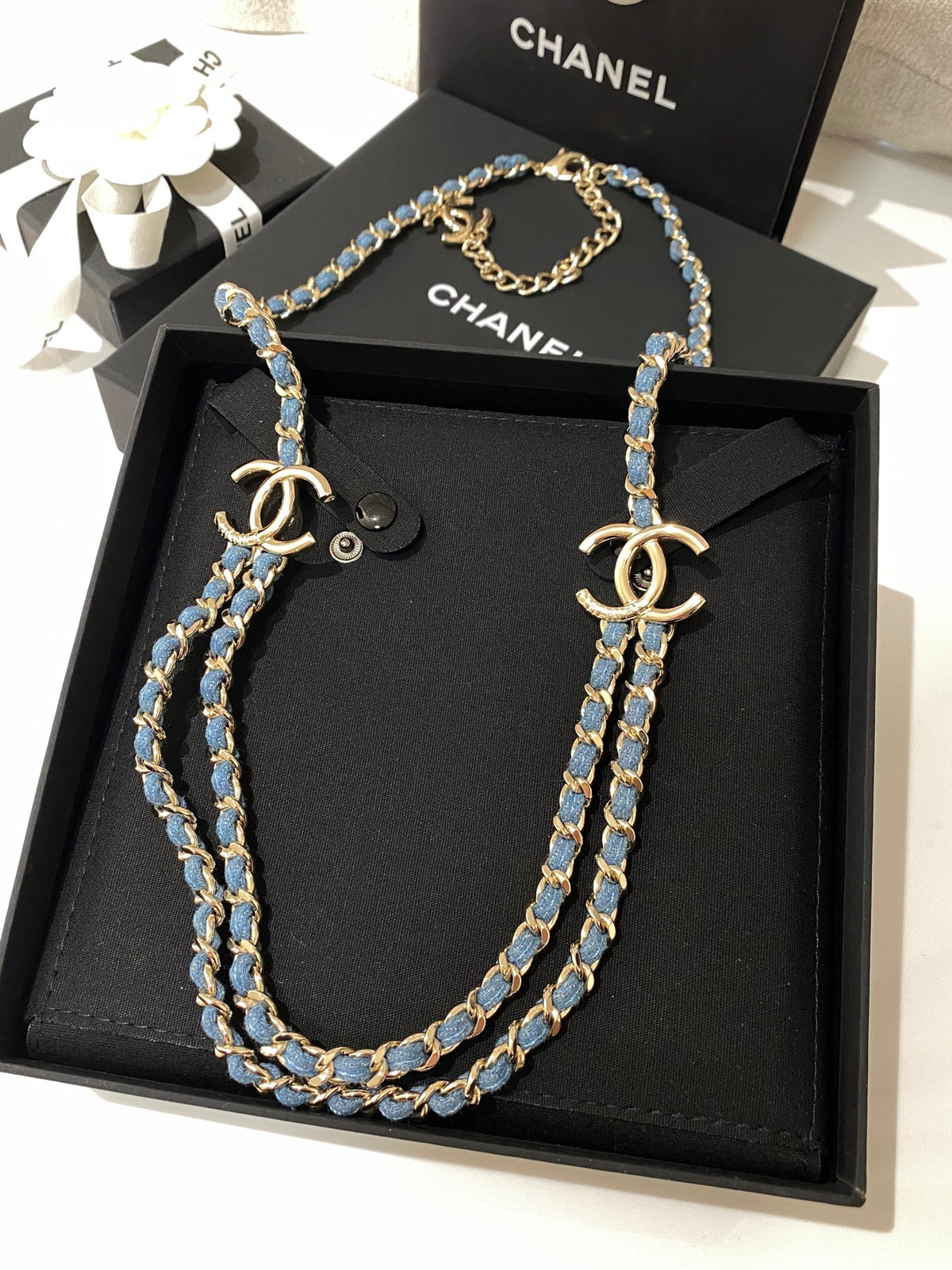 Double-C Long Necklace