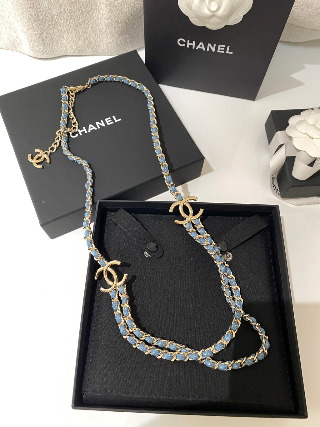 Double-C Long Necklace