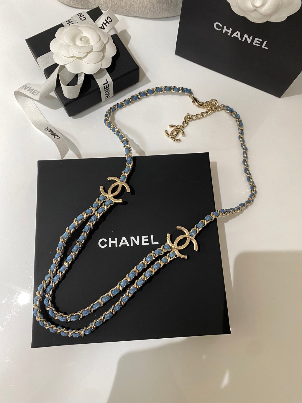 Double-C Long Necklace