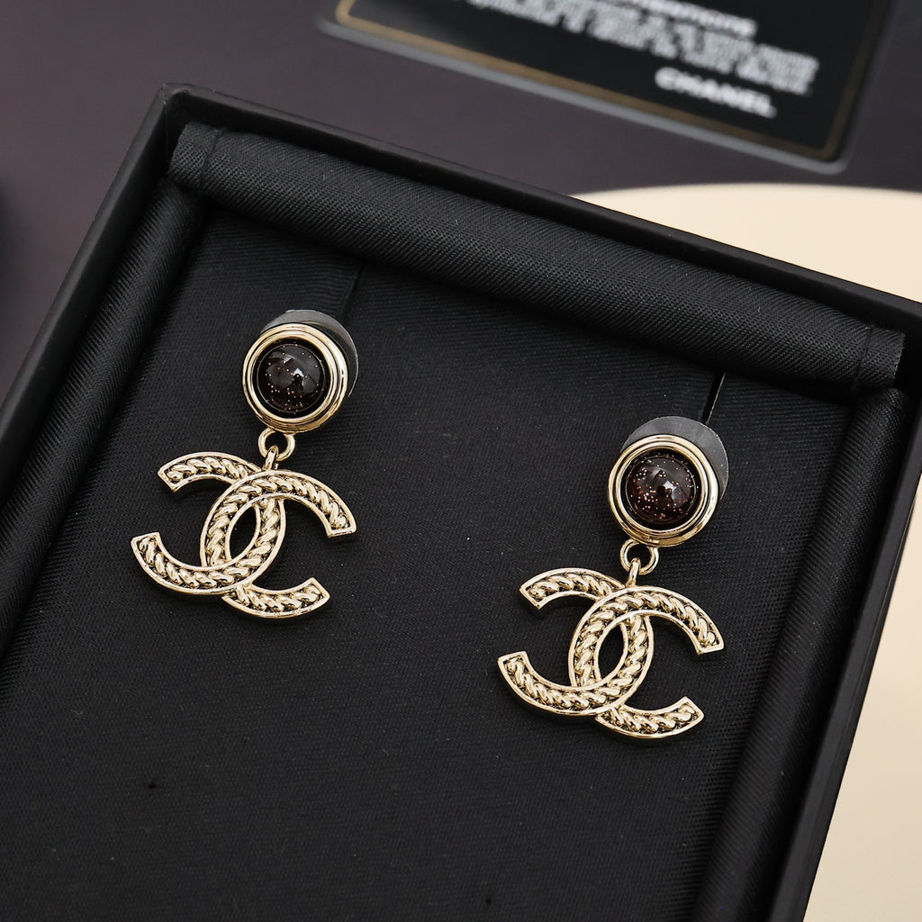 CHANEL Double-C Earrings