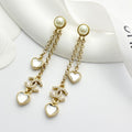 CHANEL Crystal Tassel Pendant Necklace