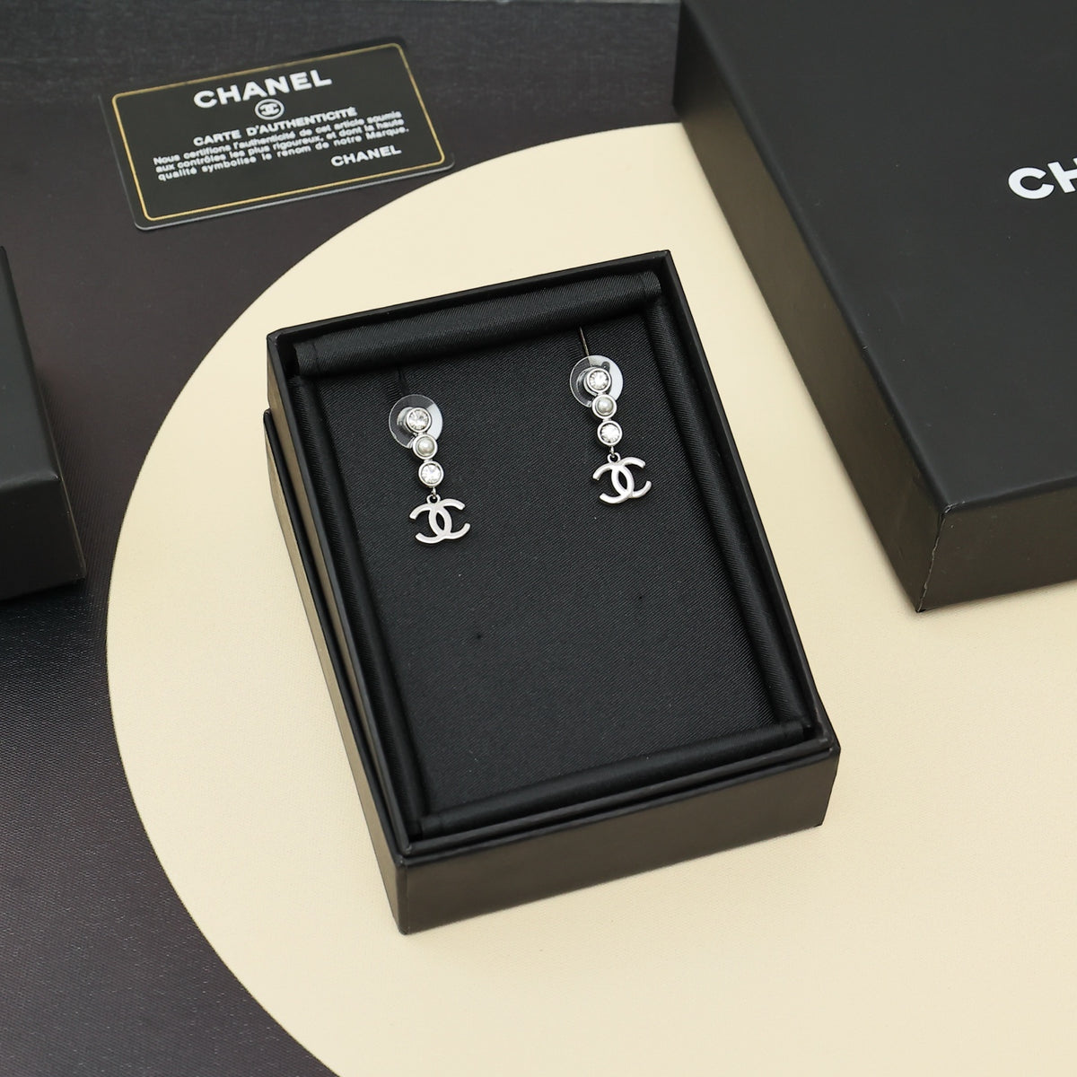 Pearl Double-C Earrings