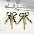 CHANEL Bow Tassel Pendant Necklace