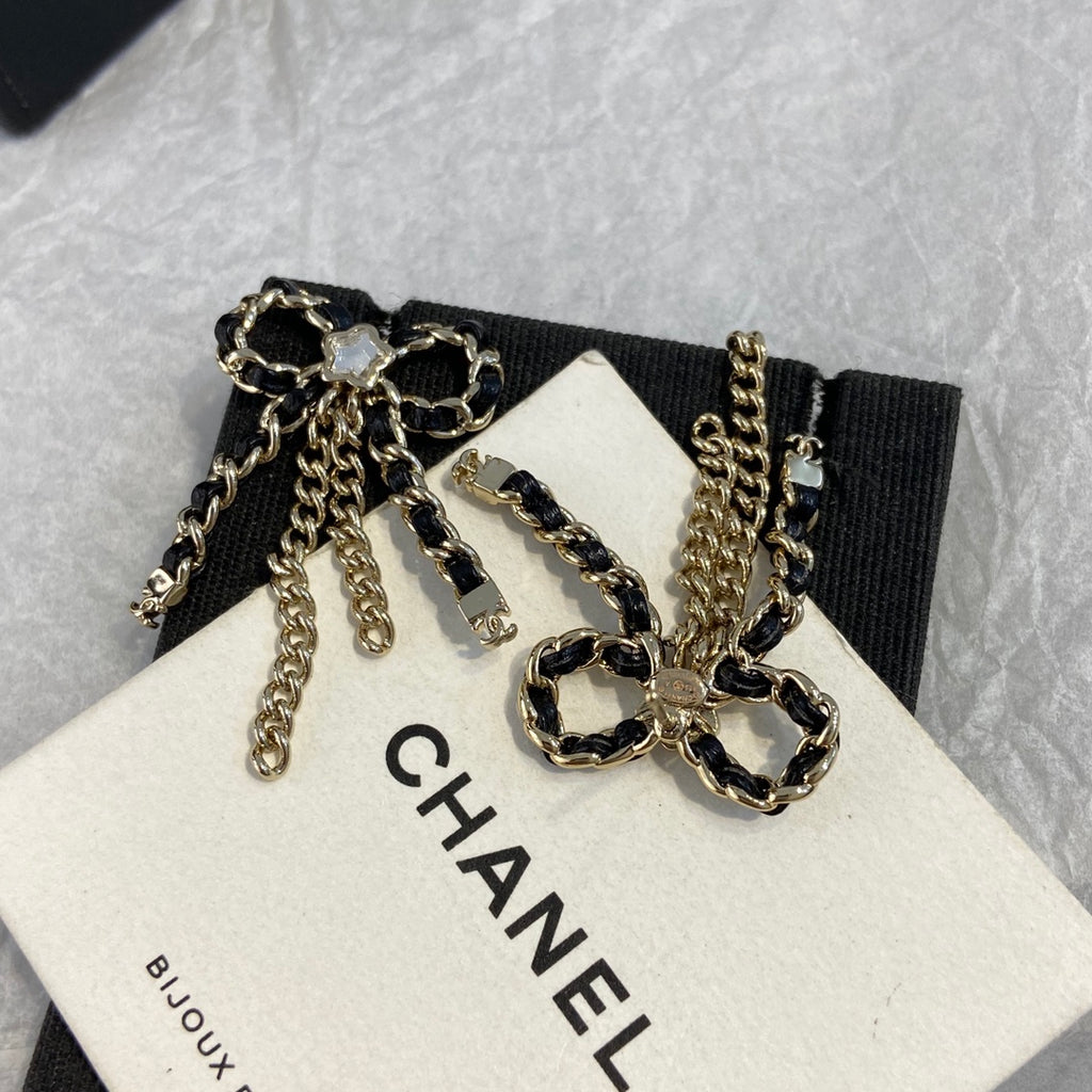 Bow Tassel Earrings