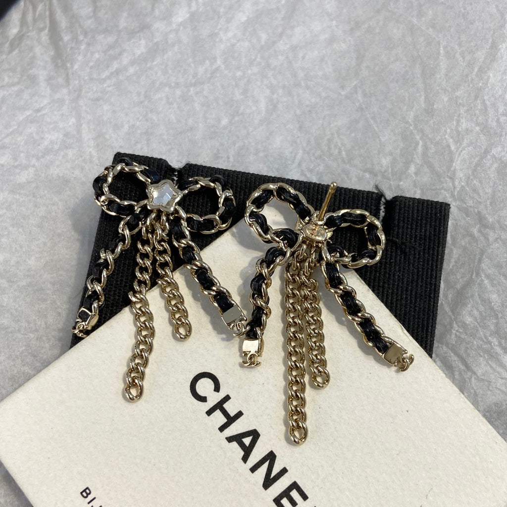 Bow Tassel Earrings