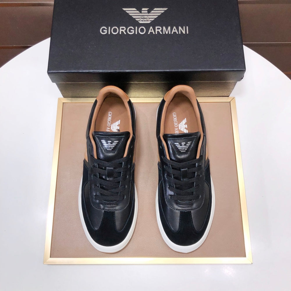 ARMANI Unisex Casual Shoes - 412466 - Beige/Black