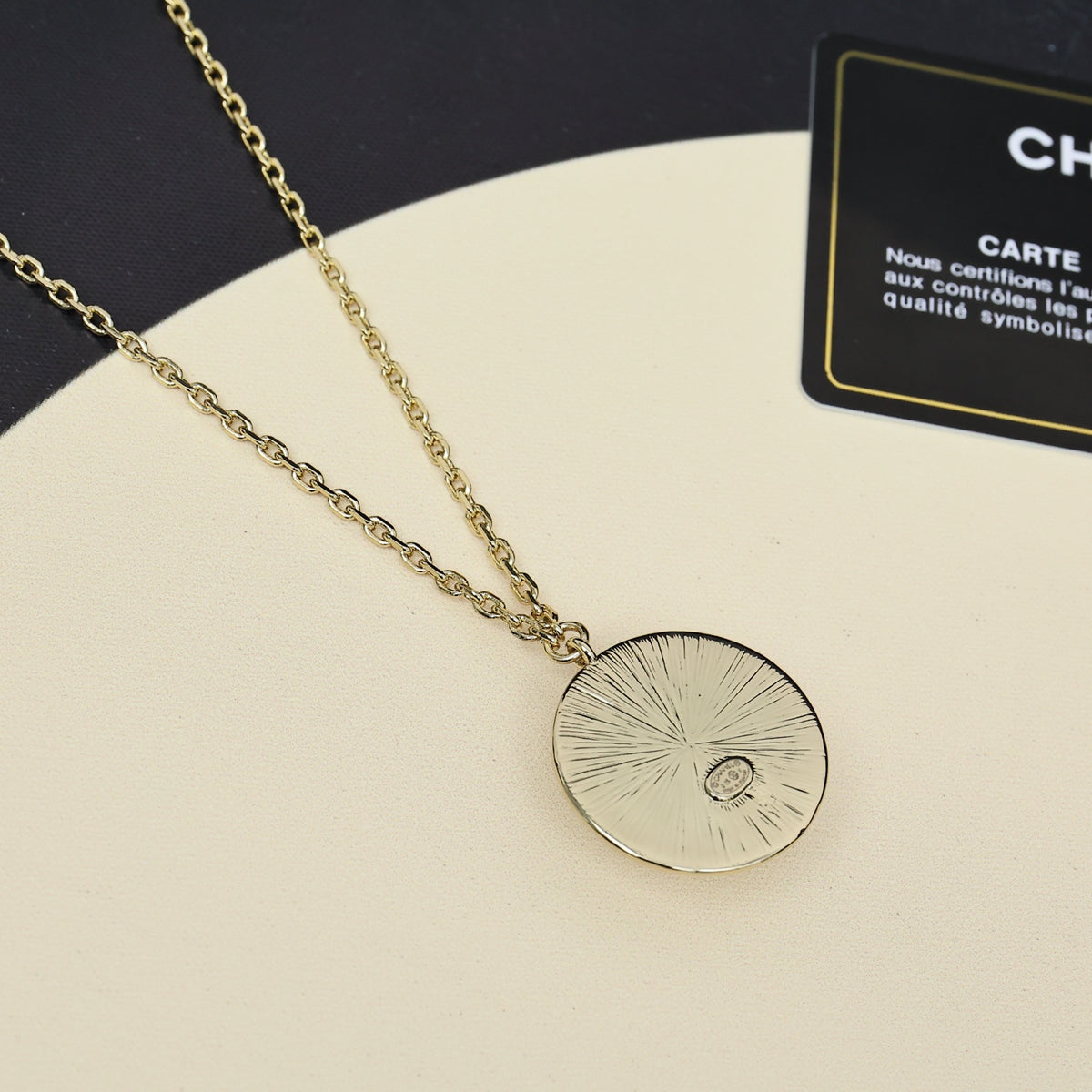 CHANEL Pearl Double-C Vintage Pendant Necklace