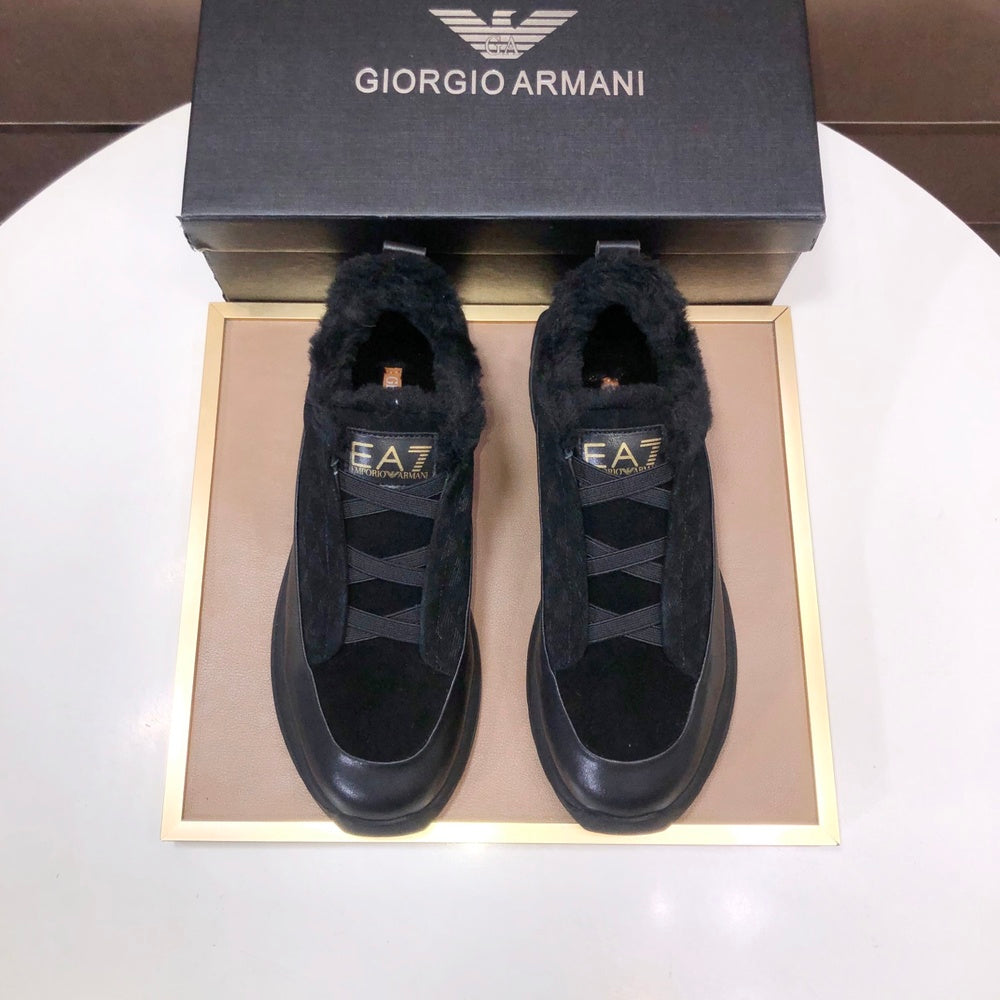 ARMANI Unisex Casual Shoes - 412957 - Black