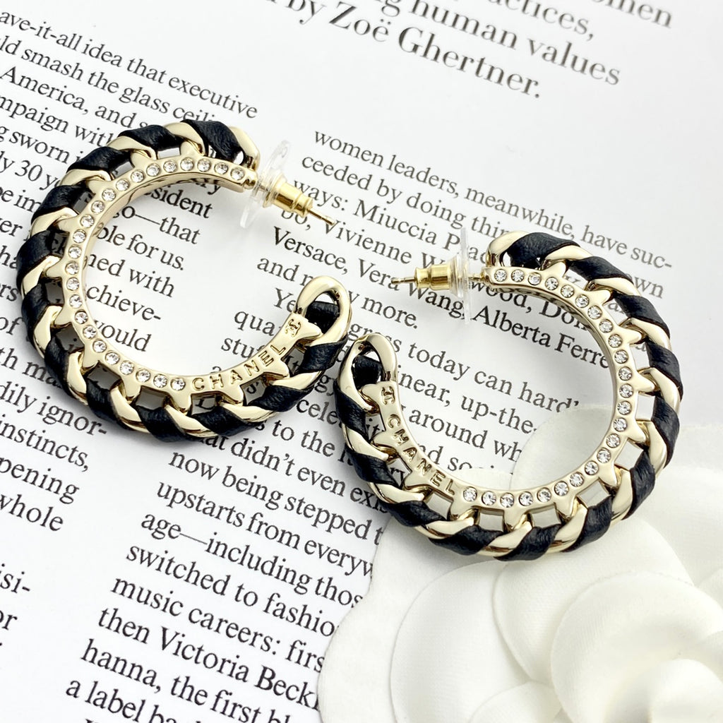 CHANEL Crystal Earrings